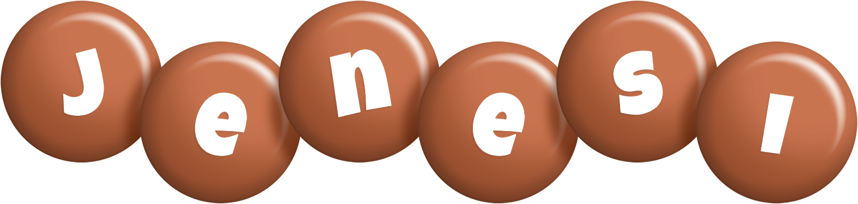Jenesi candy-brown logo