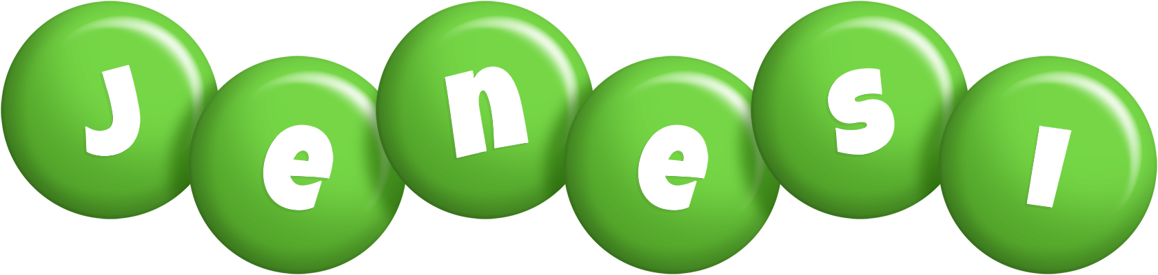 Jenesi candy-green logo