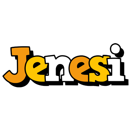 Jenesi cartoon logo