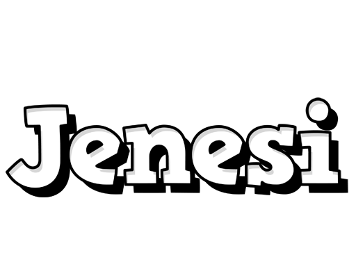 Jenesi snowing logo