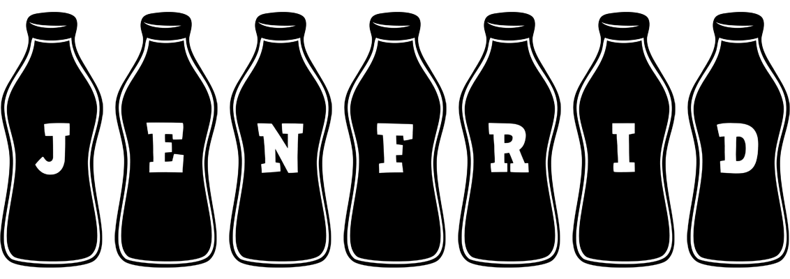 Jenfrid bottle logo