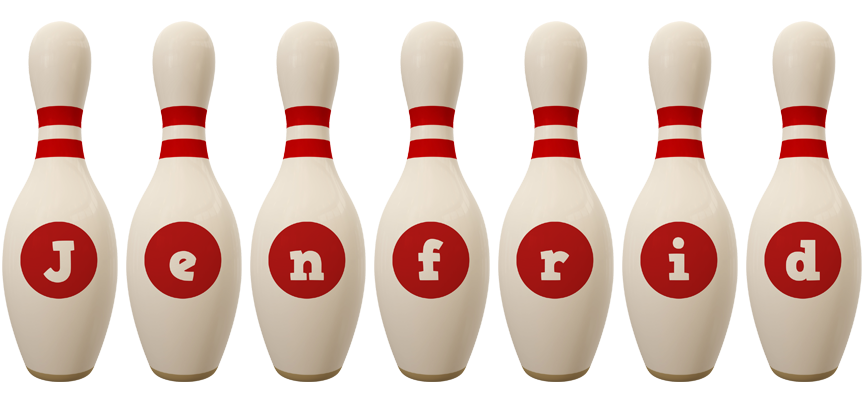 Jenfrid bowling-pin logo