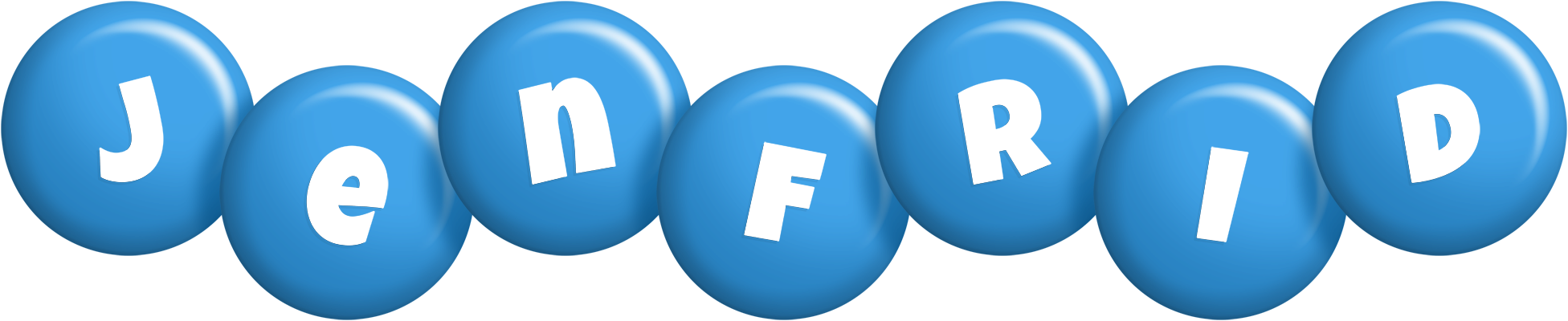 Jenfrid candy-blue logo