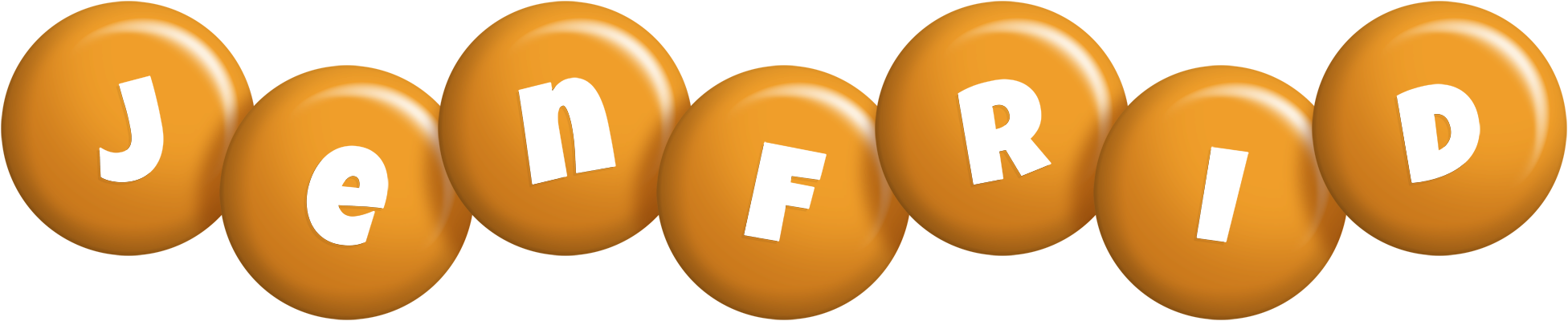 Jenfrid candy-orange logo