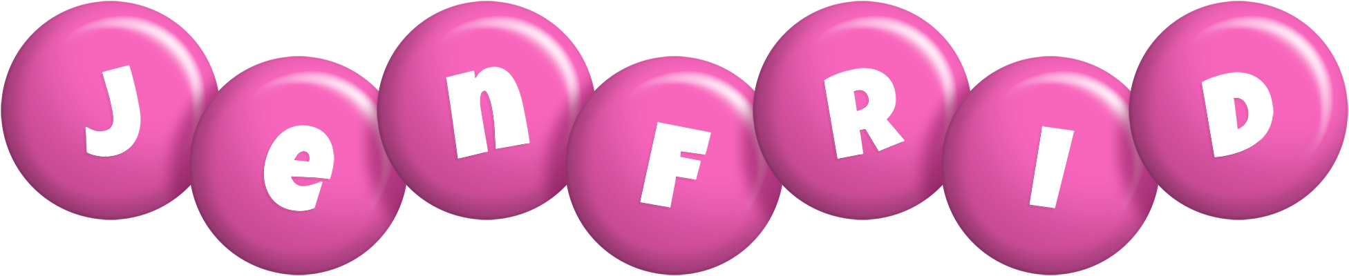 Jenfrid candy-pink logo