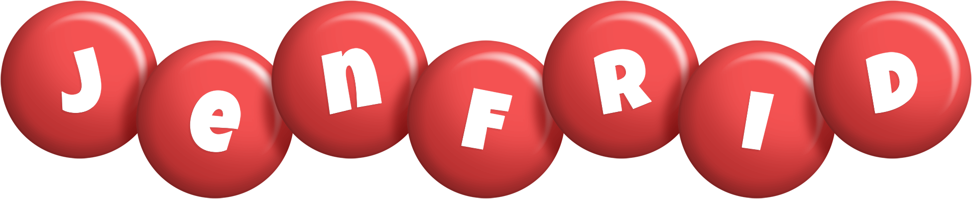 Jenfrid candy-red logo