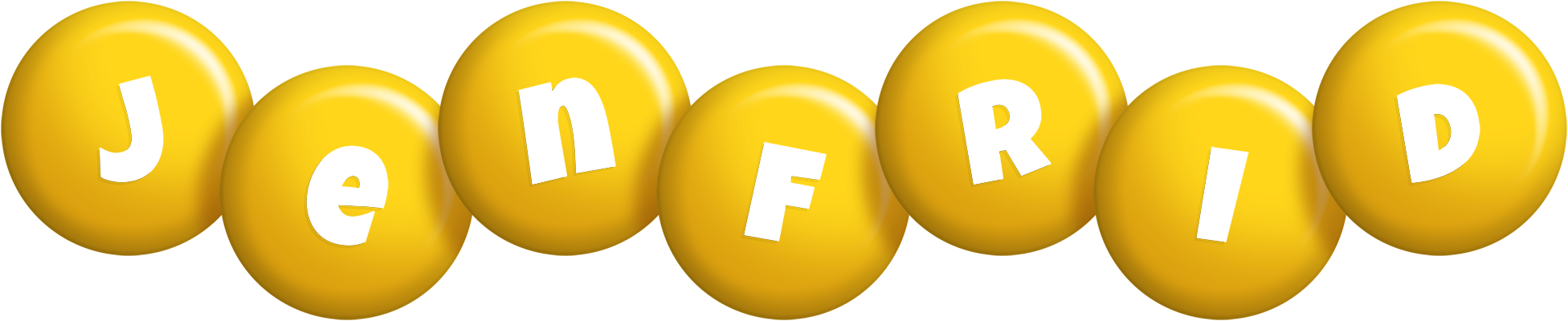 Jenfrid candy-yellow logo