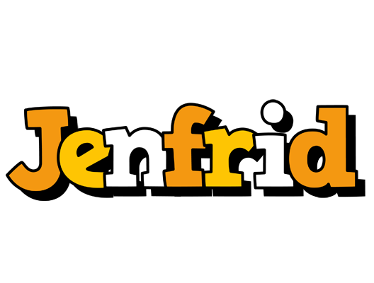 Jenfrid cartoon logo