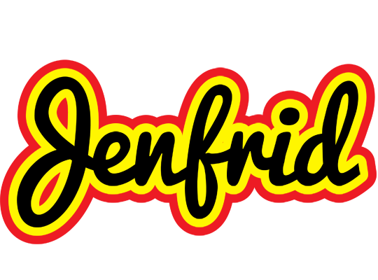 Jenfrid flaming logo