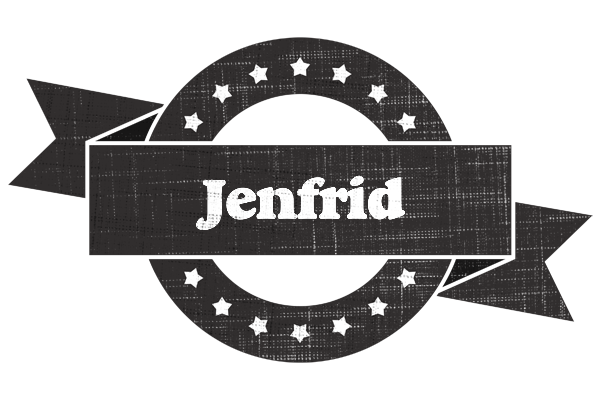 Jenfrid grunge logo