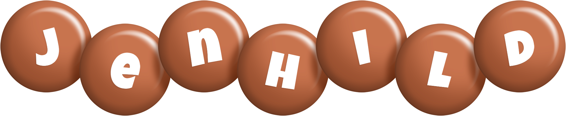 Jenhild candy-brown logo