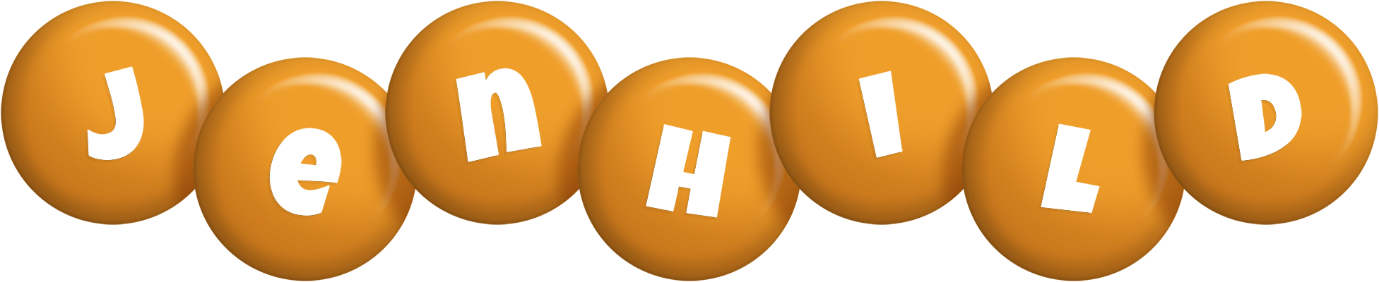 Jenhild candy-orange logo