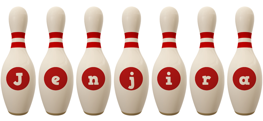 Jenjira bowling-pin logo