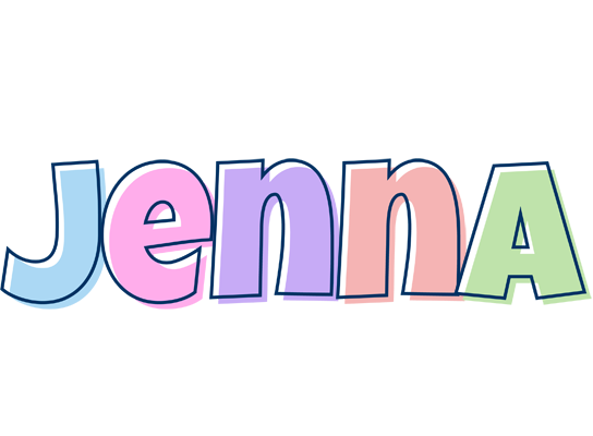 Jenna pastel logo
