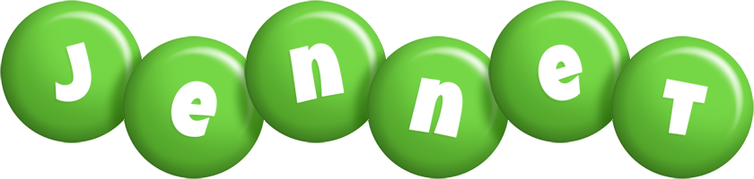 Jennet candy-green logo