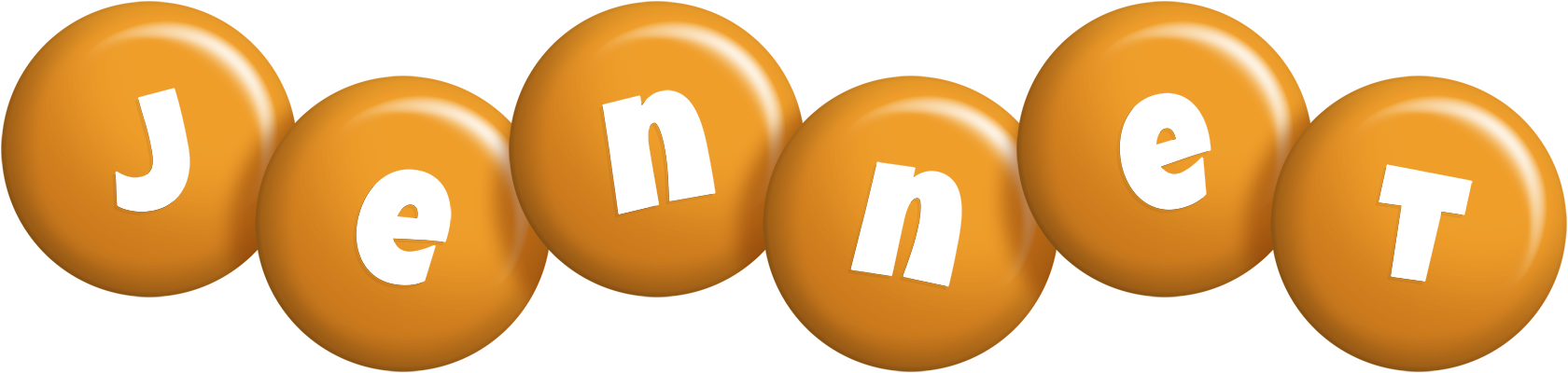 Jennet candy-orange logo