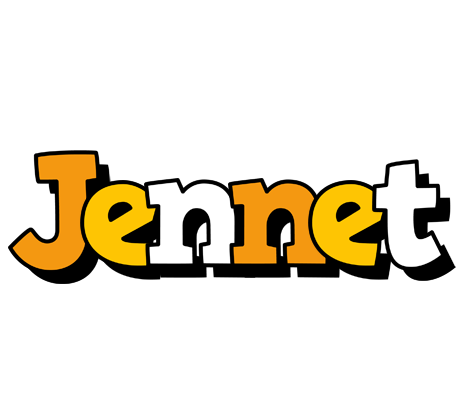 Jennet cartoon logo