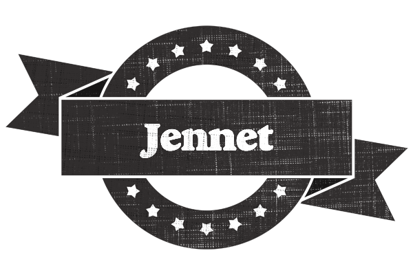 Jennet grunge logo