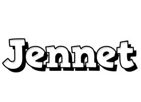 Jennet snowing logo