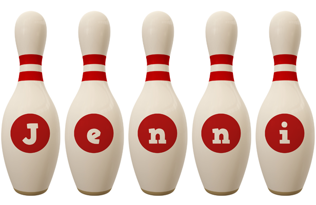 Jenni bowling-pin logo