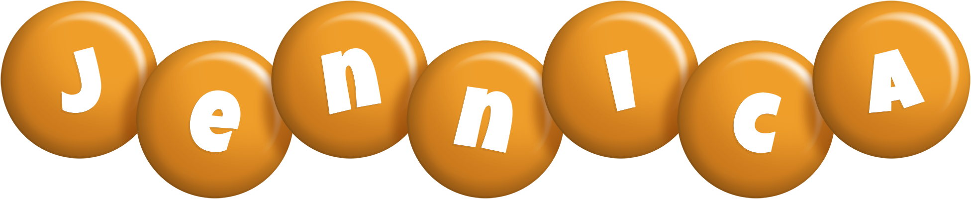 Jennica candy-orange logo