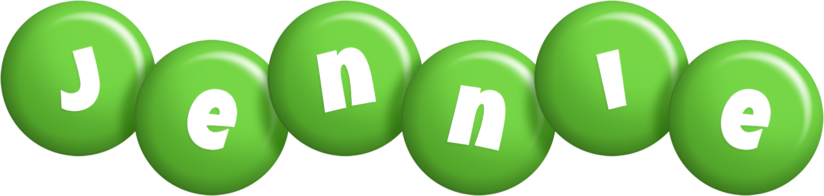 Jennie candy-green logo