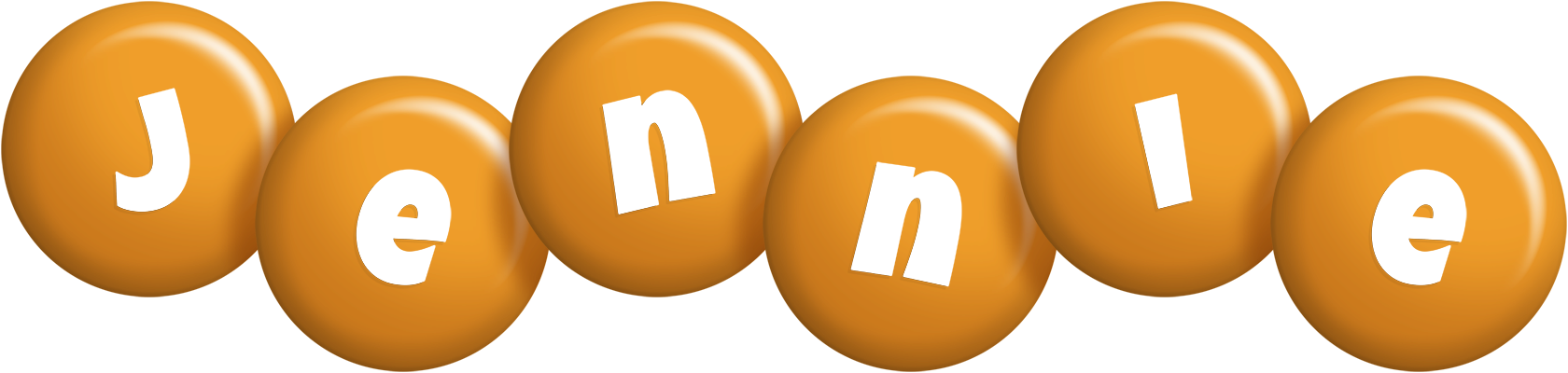 Jennie candy-orange logo