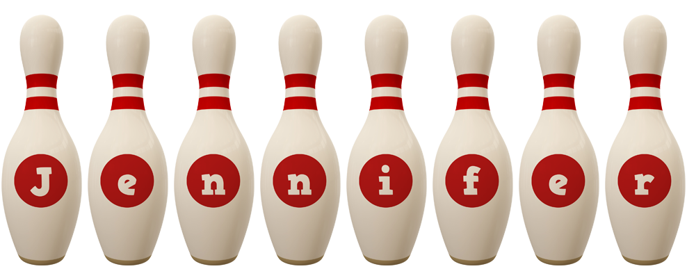 Jennifer bowling-pin logo