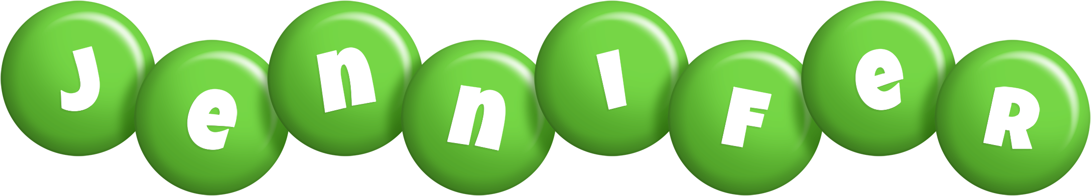 Jennifer candy-green logo
