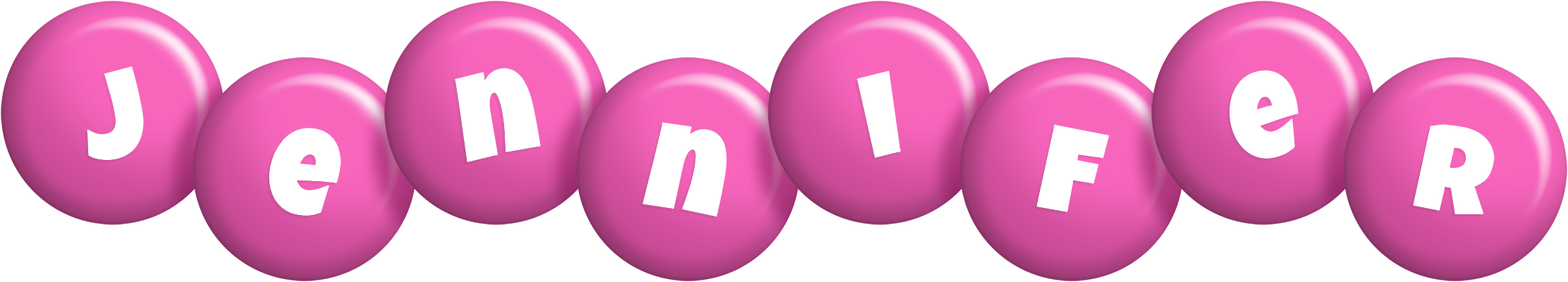 Jennifer candy-pink logo