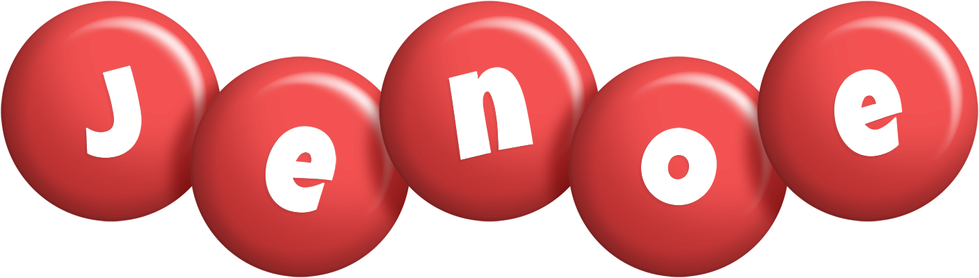 Jenoe candy-red logo