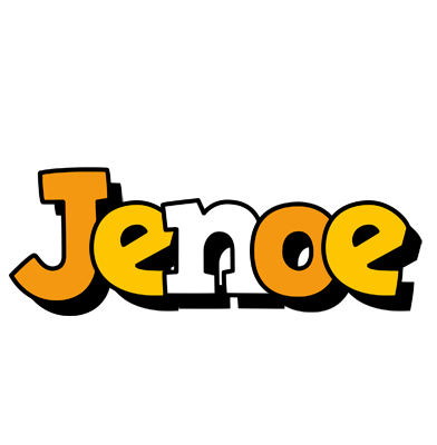 Jenoe cartoon logo