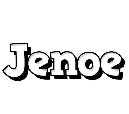 Jenoe snowing logo