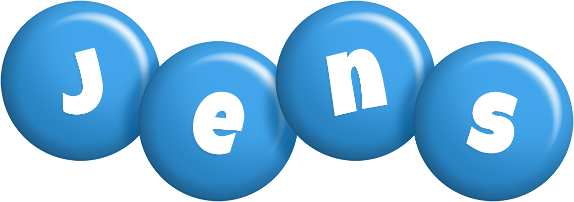 Jens candy-blue logo