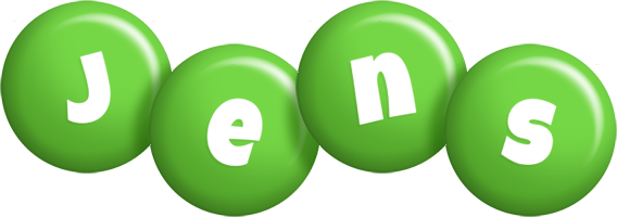 Jens candy-green logo