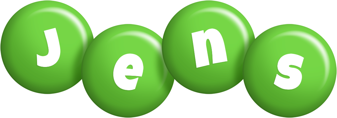 Jens candy-green logo
