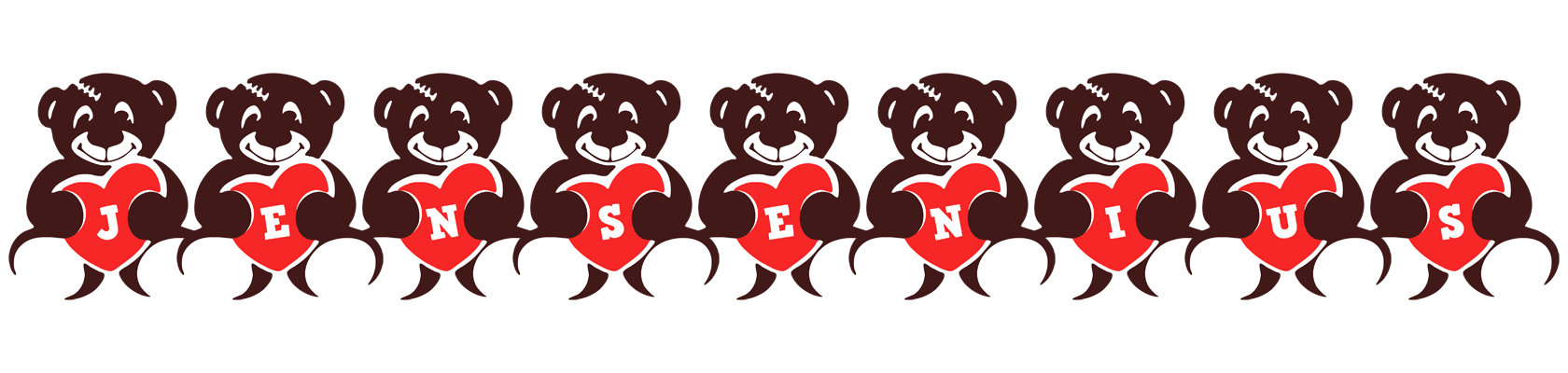 Jensenius bear logo