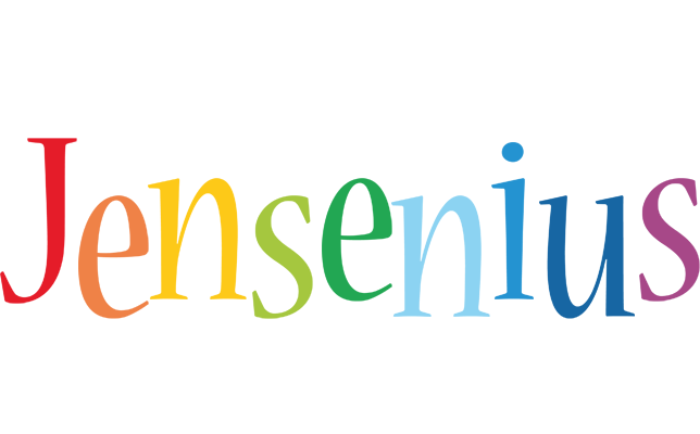 Jensenius birthday logo