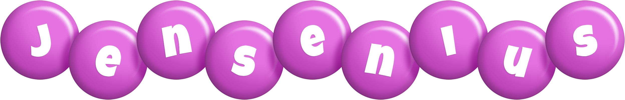 Jensenius candy-purple logo