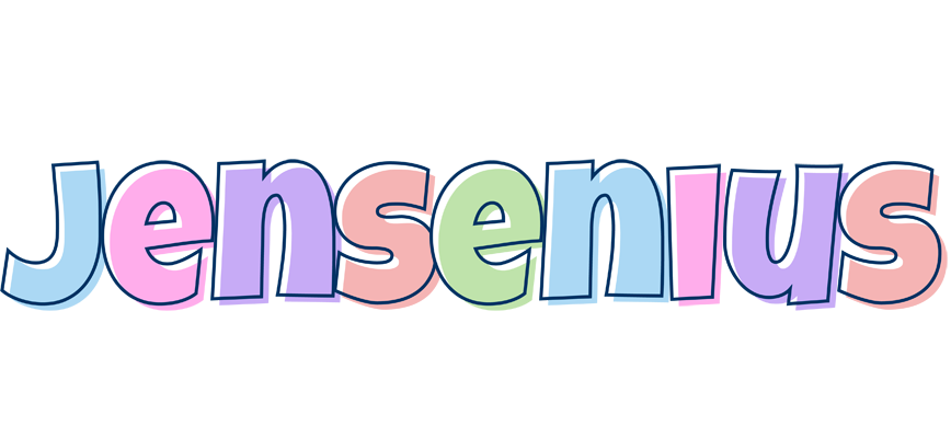 Jensenius pastel logo