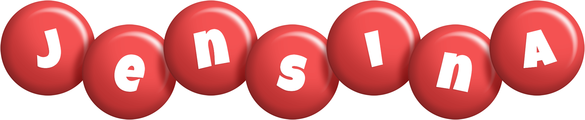 Jensina candy-red logo