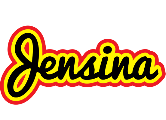 Jensina flaming logo