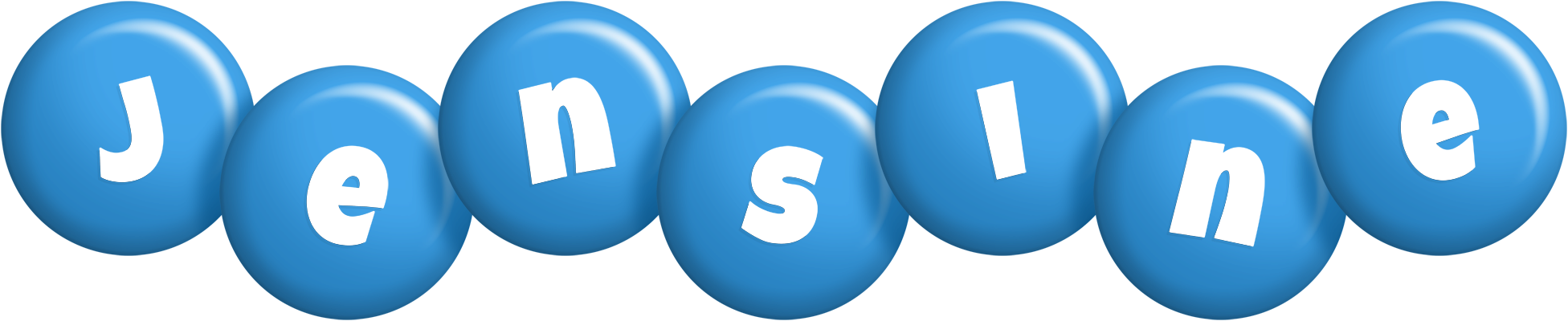 Jensine candy-blue logo