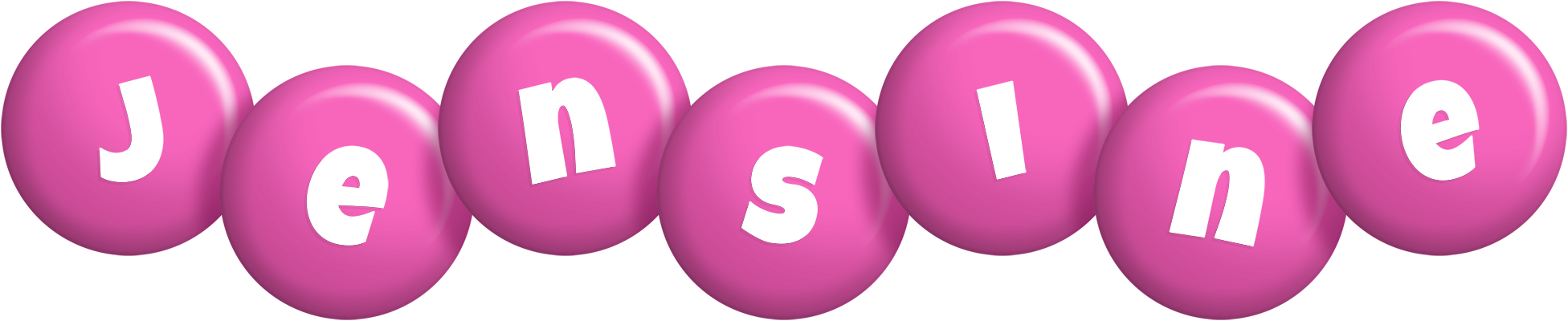 Jensine candy-pink logo