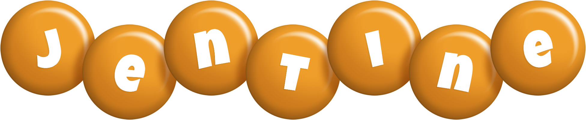 Jentine candy-orange logo