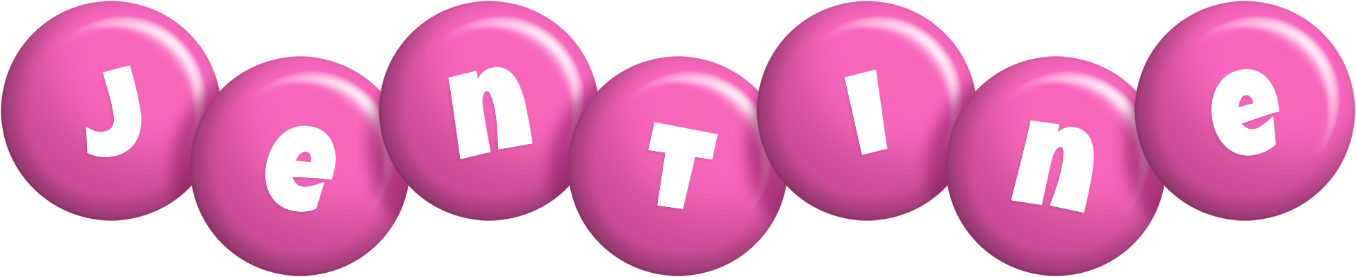 Jentine candy-pink logo