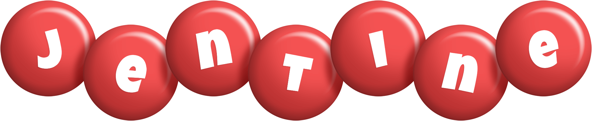 Jentine candy-red logo