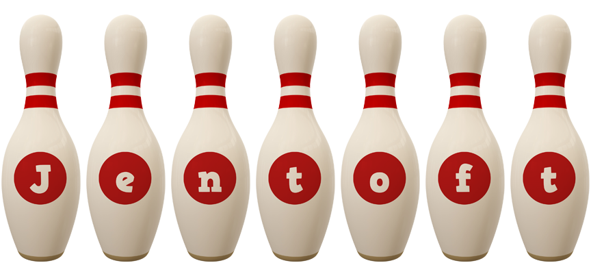 Jentoft bowling-pin logo