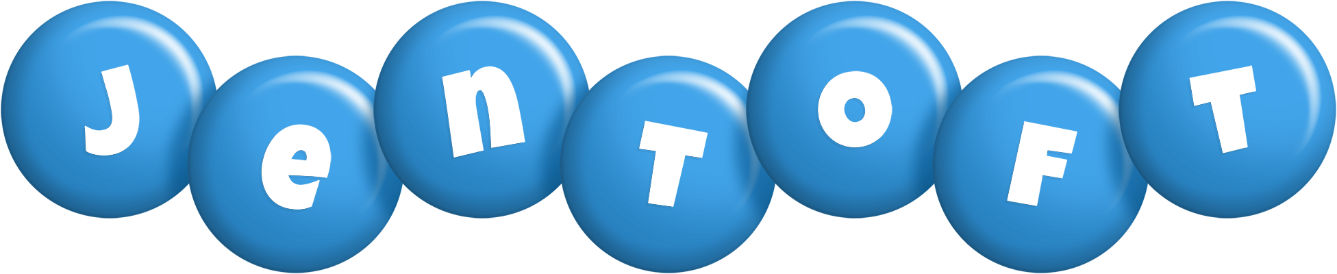 Jentoft candy-blue logo