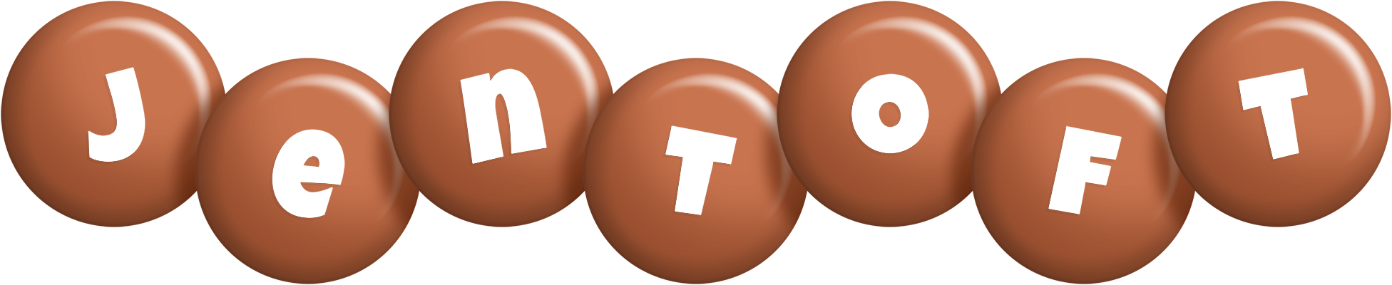 Jentoft candy-brown logo